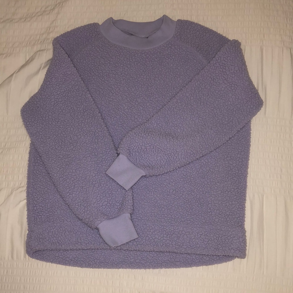 Old Navy. Purple (lavender) sherpa sweater